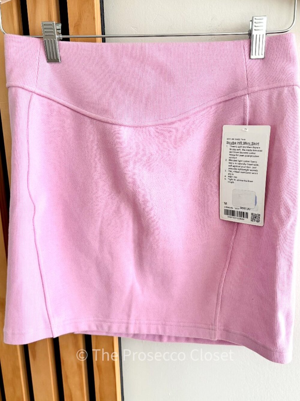 NWT Lululemon Scuba HR Mini Skirt Pink (M)